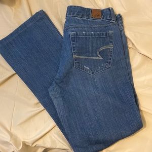 American eagle real flare light wash jeans